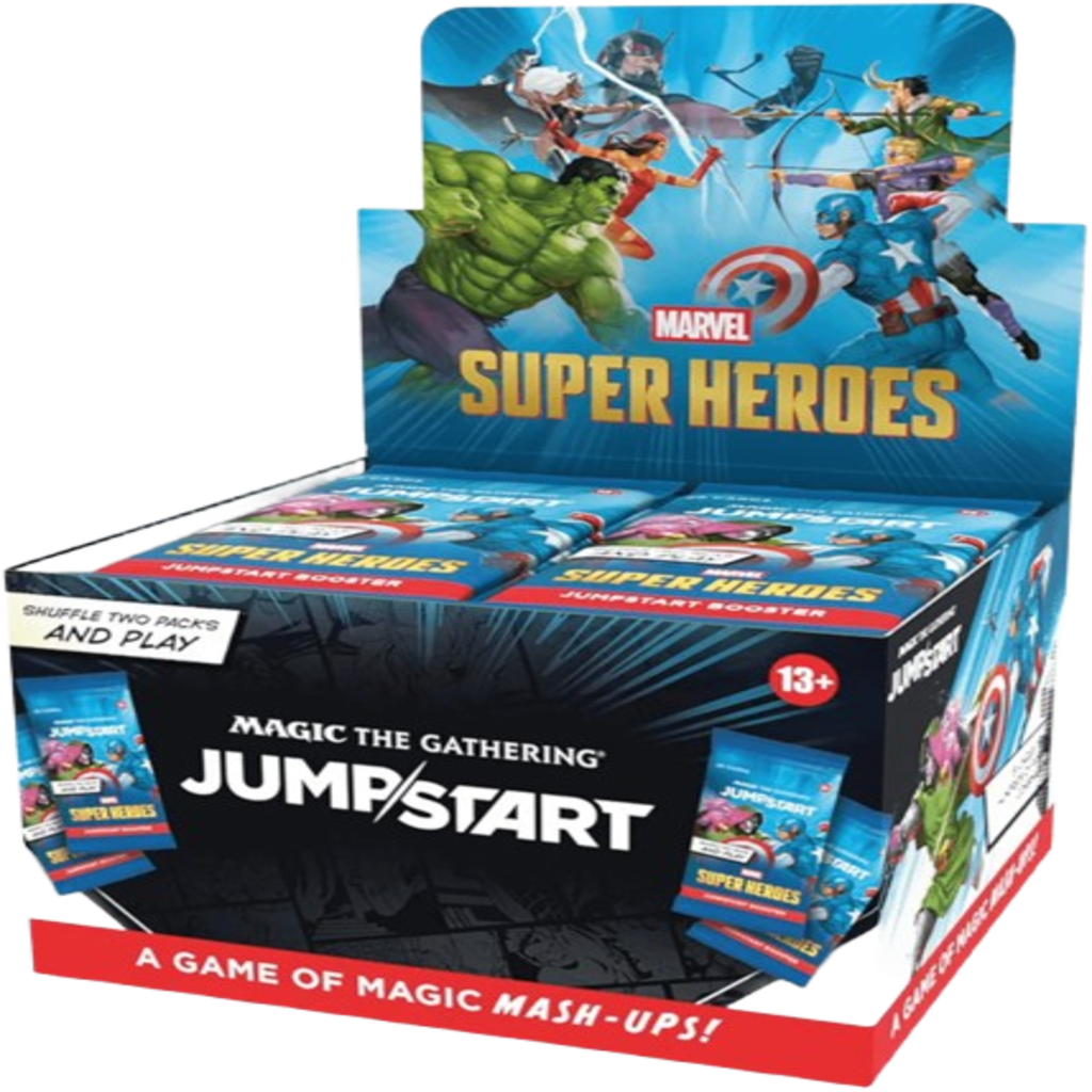 Caja de Sobres de Jumpstart de Magic: The Gathering | Marvel Super Heroes (Versión en Inglés)